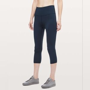 Lululemon Wunder Under Crop (Hi-Rise) *Full-On Luxtreme 21"